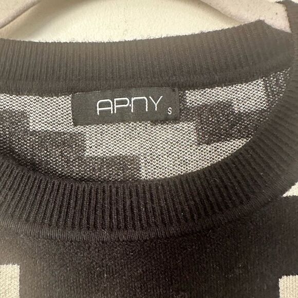 APNY Houndstooth Pattern Pullover With Colorband Sweater S - Picture 7 of 8